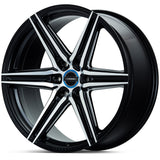 24" Vossen HF6-2 Brushed Matte Black 24x10 Wheels Fits Chevrolet Suburban
