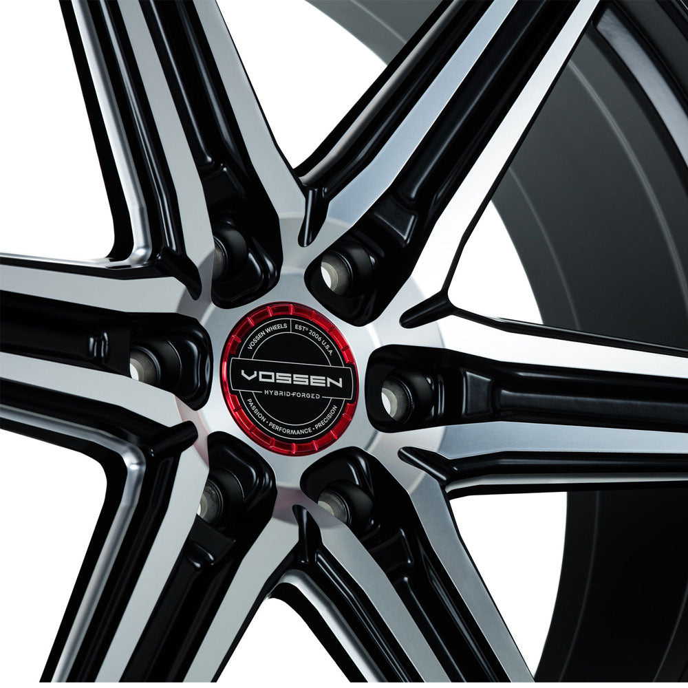 24" Vossen HF6-2 Brushed Matte Black 24x10 Wheels Fits Toyota Sequoia 2nd Gen