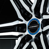 22" Vossen HF6-2 Brushed Matte Black 22x9.5 Wheels Fits Toyota Sequoia 3rd Gen