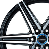 24" Vossen HF6-2 Brushed Matte Black 24x10 Wheels Fits Ford F150 2015-2020