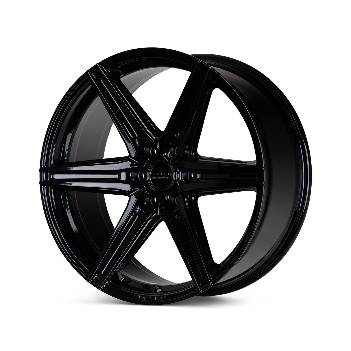 22" Vossen HF6-2 Gloss Black 22x9.5 Concave Wheels Rims Fits Cadillac Escalade