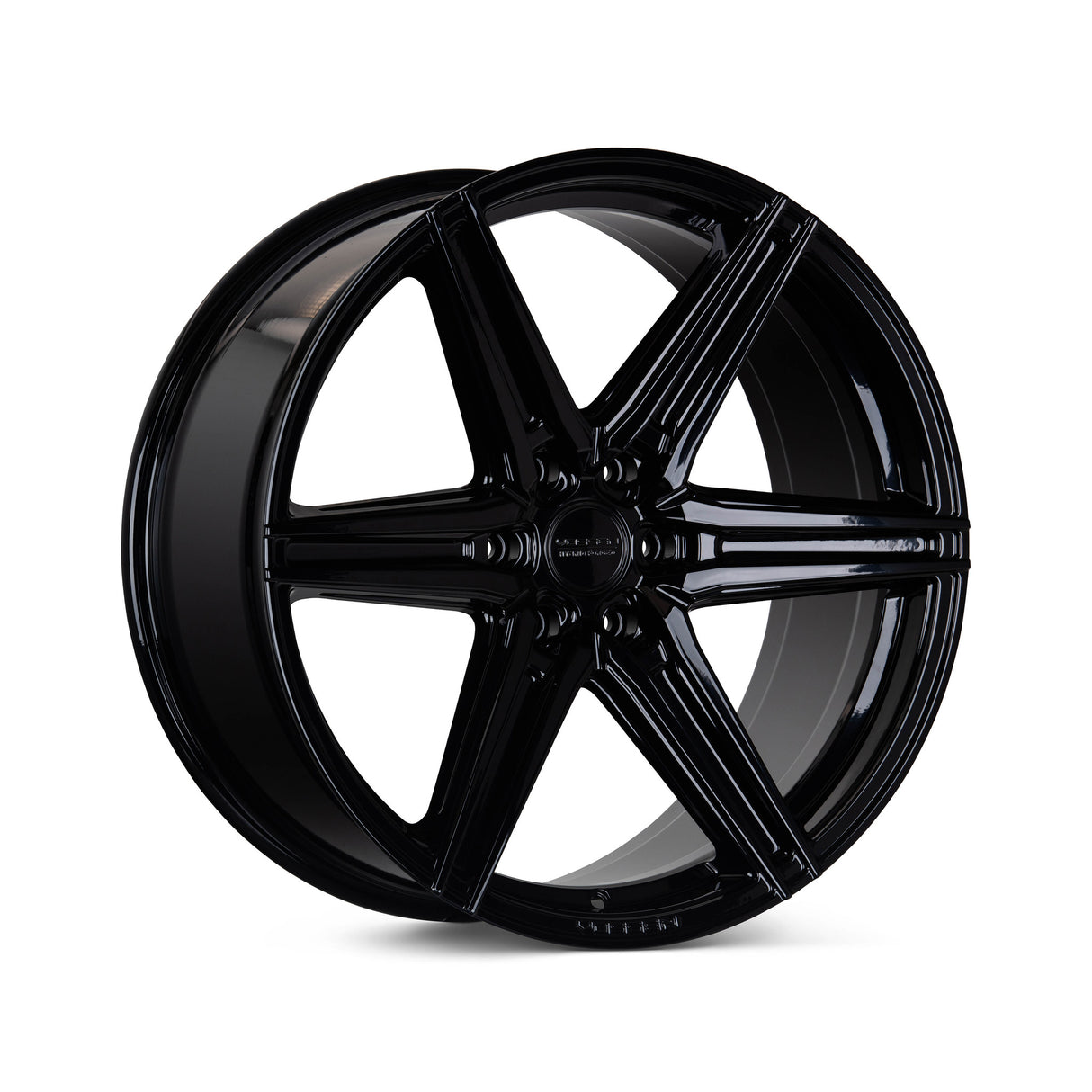 24" Vossen HF6-2 Gloss Black 24x10 Concave Wheels Rims Fits Lincoln Navigator