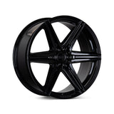 22" Vossen HF6-2 Gloss Black 22x9.5 Concave Wheels Rims Fits Jeep Wagoneer