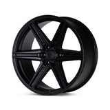 22" Vossen HF6-2 Satin Black 22x9.5 Concave Wheels Rims Fits Chevrolet Suburban