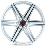 22" Vossen HF6-2 Silver Polished 22x9.5 Concave Wheels Fits Cadillac Escalade V