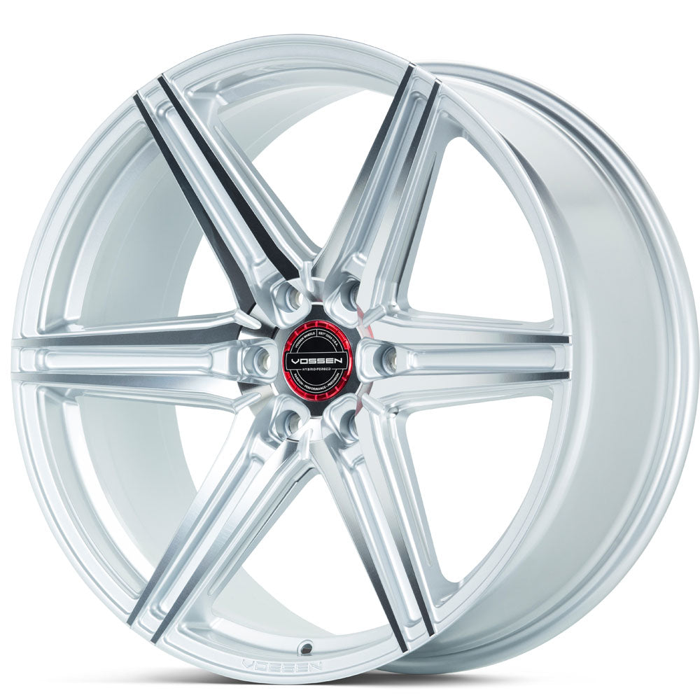 22" Vossen HF6-2 Silver Polished 22x9.5 Wheels Fits Toyota 4Runner 6th Gen