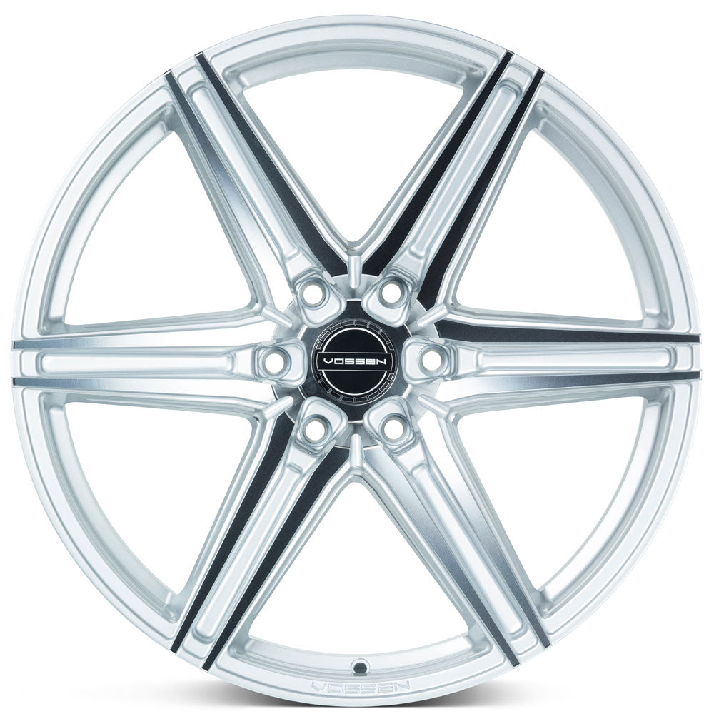 20" Vossen HF6-2 Silver Polished 20x9.5 Concave Wheels Fits Chevrolet Suburban