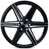 24" Vossen HF6-2 Tinted Gloss Black 24x10 Concave Wheels Fits Chevrolet Suburban