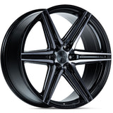 20" Vossen HF6-2 Tinted Gloss Black 20x9.5 Concave Wheels Fits Jeep Wagoneer