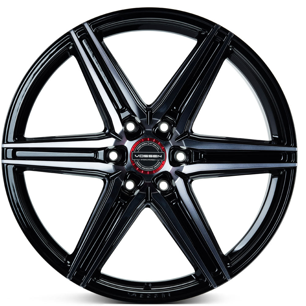 24" Vossen HF6-2 Tinted Gloss Black 24x10 Concave Wheels Fits Lexus LX600 LX700h