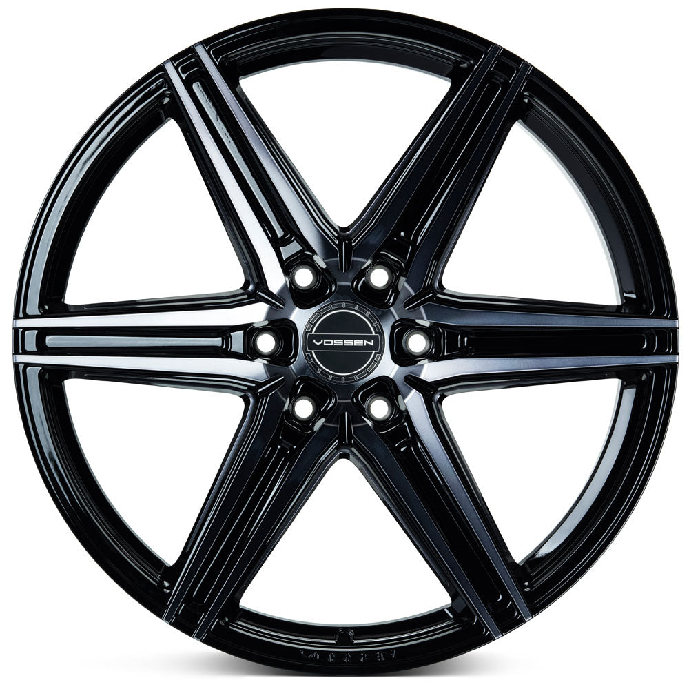 22" Vossen HF6-2 Tinted Gloss Black 22x9.5 Concave Wheels Fits Chevrolet Tahoe