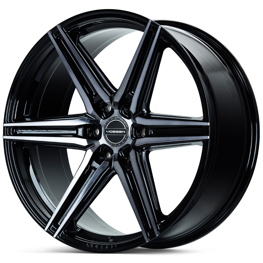 24" Vossen HF6-2 Tinted Gloss Black 24x10 Wheels Fits Toyota Sequoia 2nd Gen