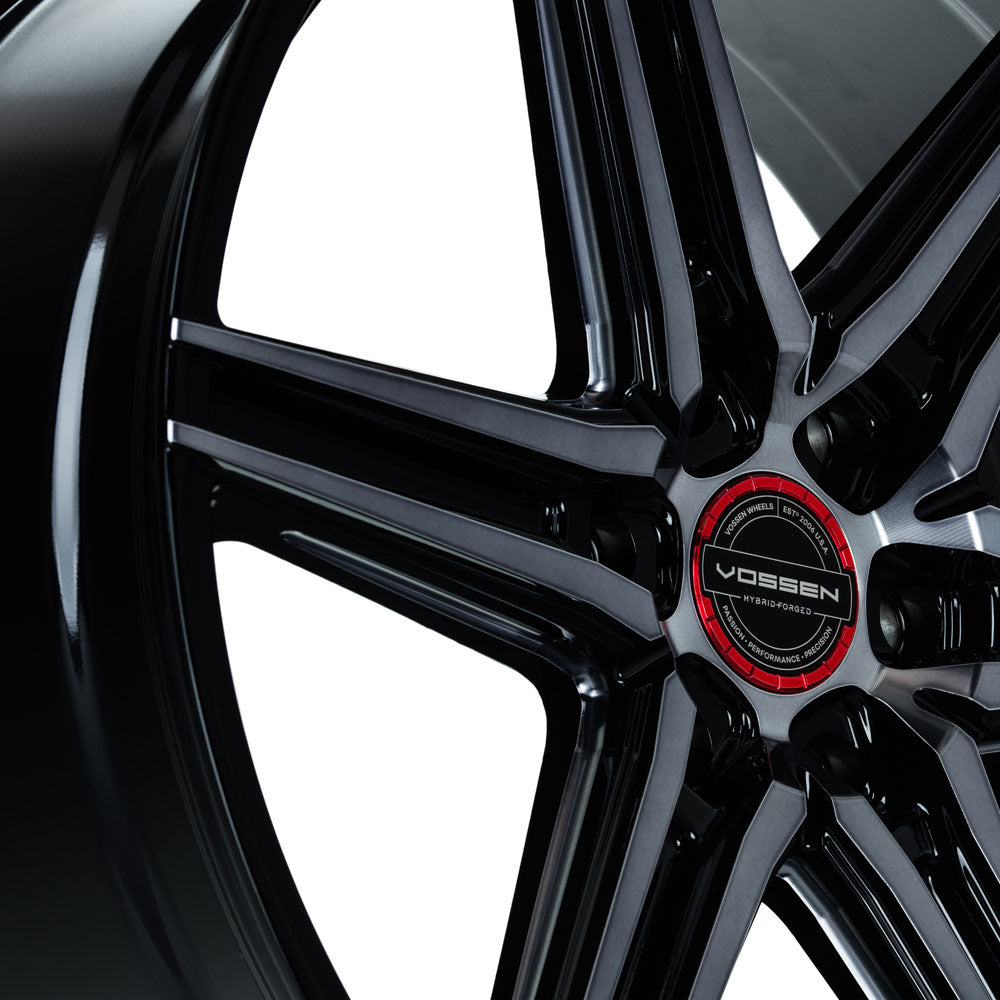 24" Vossen HF6-2 Tinted Gloss Black 24x10 Wheels Fits Toyota Sequoia 3rd Gen