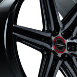 22" Vossen HF6-2 Tinted Gloss Black 22x9.5 Concave Wheels Rims Fits Lexus GX470