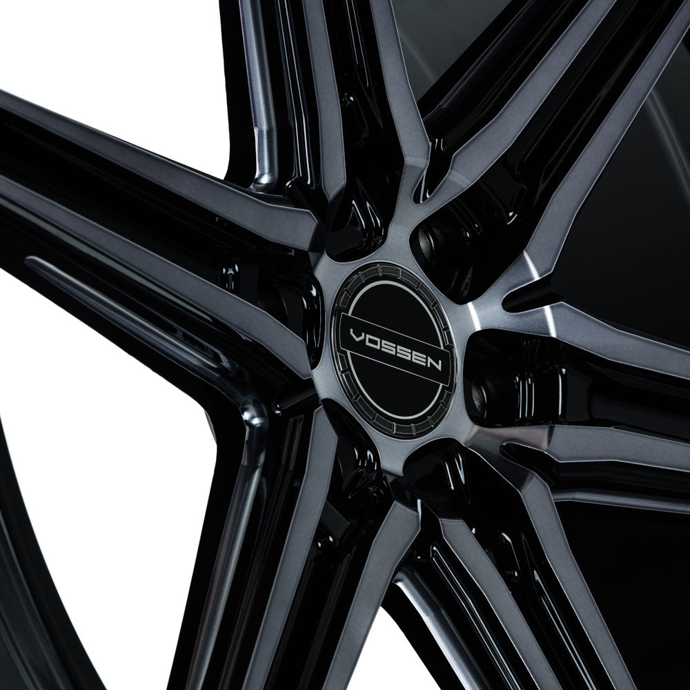 22" Vossen HF6-2 Tinted Gloss Black 22x9.5 Concave Wheels Rims Fits RAM 1500 TRX