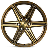 22" Vossen HF6-2 Tinted Matte Bronze 22x9.5 Wheels Fits Chevrolet Suburban