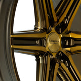 20" Vossen HF6-2 Tinted Matte Bronze 20x9.5 Concave Wheels Rims Fits Ford Bronco