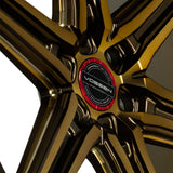 24" Vossen HF6-2 Tinted Matte Bronze 24x10 Wheels Fits Chevrolet Silverado 1500