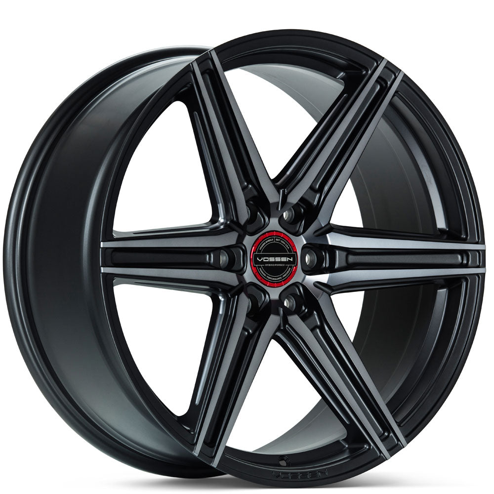 20" Vossen HF6-2 Tinted Matte Gunmetal 20x9.5 Wheels Fits Cadillac Escalade