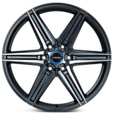 24" Vossen HF6-2 Tinted Matte Gunmetal 24x10 Wheels Fits Cadillac Escalade