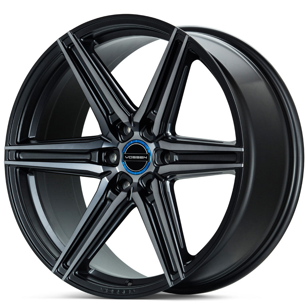24" Vossen HF6-2 Tinted Matte Gunmetal 24x10 Concave Wheels Fits Jeep Wagoneer