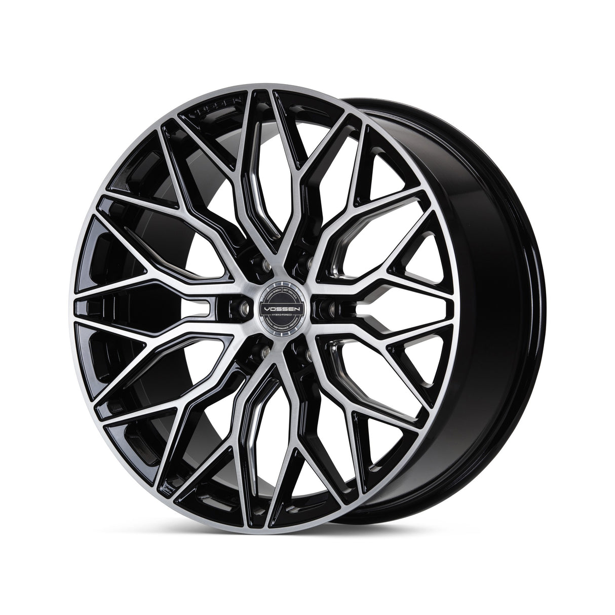 22" Vossen HF6-3 Brushed Gloss Black 22x9.5 Wheels Fits Ford F150 2015-2020