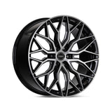22" Vossen HF6-3 Brushed Gloss Black 22x9.5 Wheels Fits Cadillac Escalade V