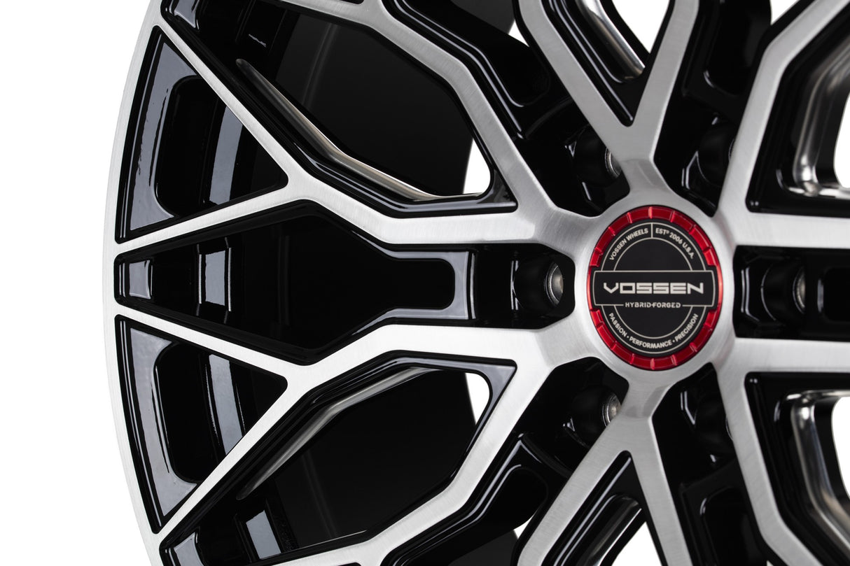 20" Vossen HF6-3 Brushed Gloss Black 20x9.5 Wheels Fits Toyota Tacoma 3rd Gen