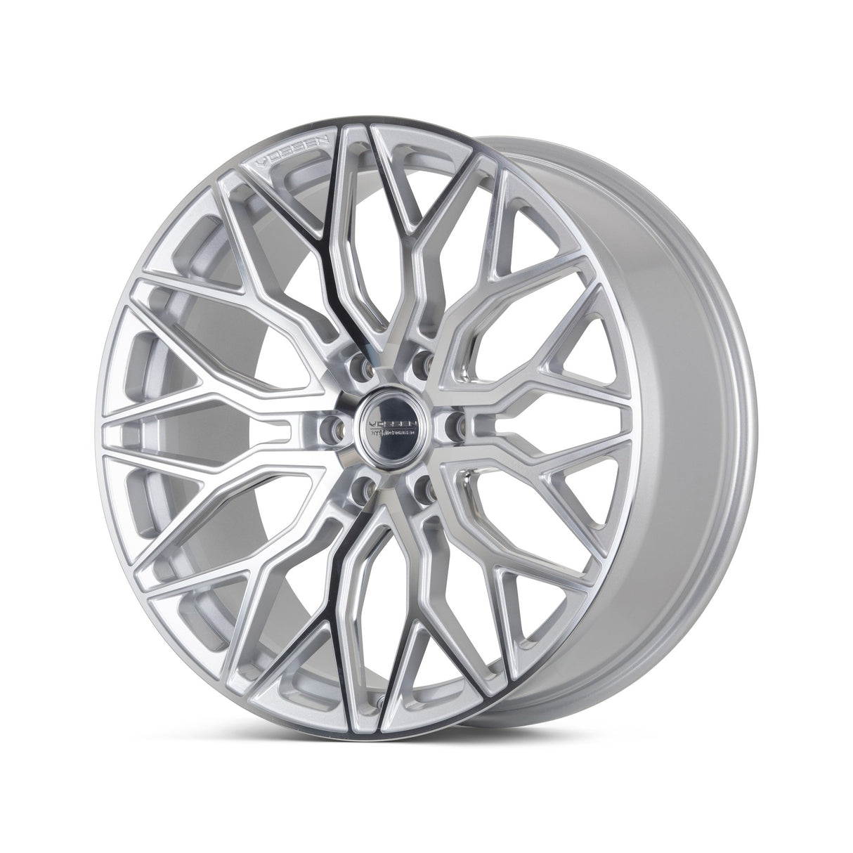 22" Vossen HF6-3 Silver Polished 22x9.5 Concave Wheels Fits Lexus LX600 LX700h