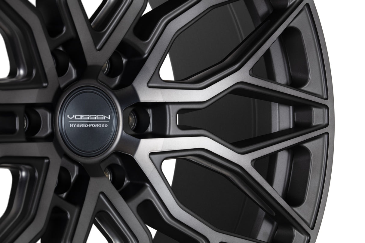 24" Vossen HF6-3 Tinted Matte Gunmetal 24x10 Wheels Fits Cadillac Escalade V