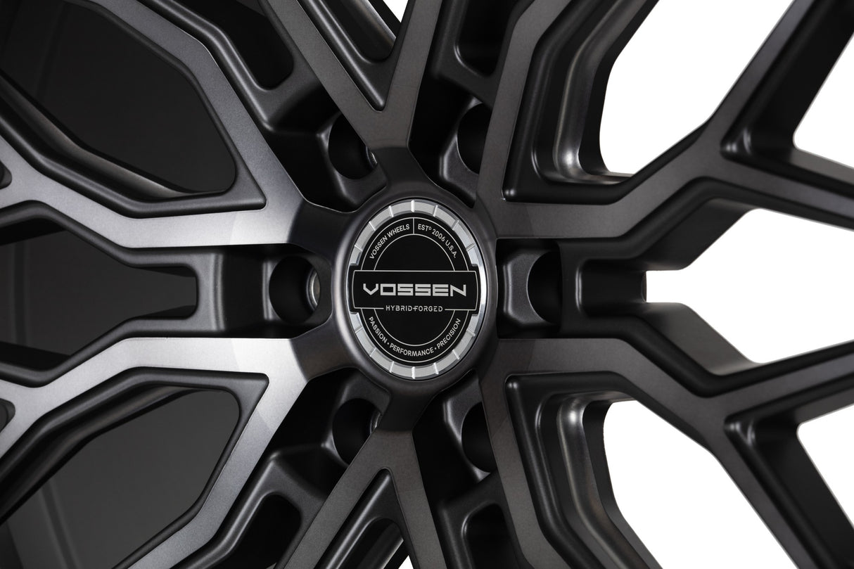 20" Vossen HF6-3 Tinted Matte Gunmetal 20x9.5 Wheels Fits Cadillac Escalade V