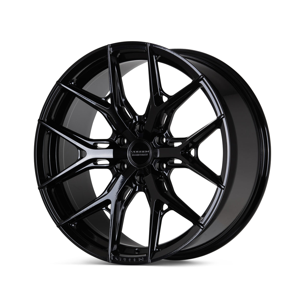 20" Vossen HF6-4 Gloss Black 20x9 Concave Wheels Rims Fits Tesla Cybertruck