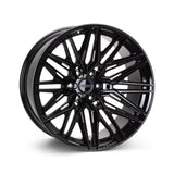 22" Vossen HF6-5 Gloss Black 22x9.5 Concave Wheels Rims Fits GMC Yukon Denali
