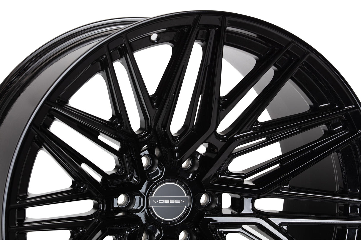 22" Vossen HF6-5 Gloss Black 22x9.5 Concave Wheels Rims Fits Lexus LX600 LX700h