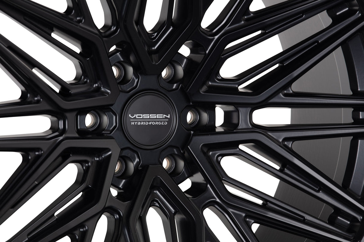 22" Vossen HF6-5 Satin Black 22x9.5 Concave Wheels Rims Fits Jeep Wagoneer