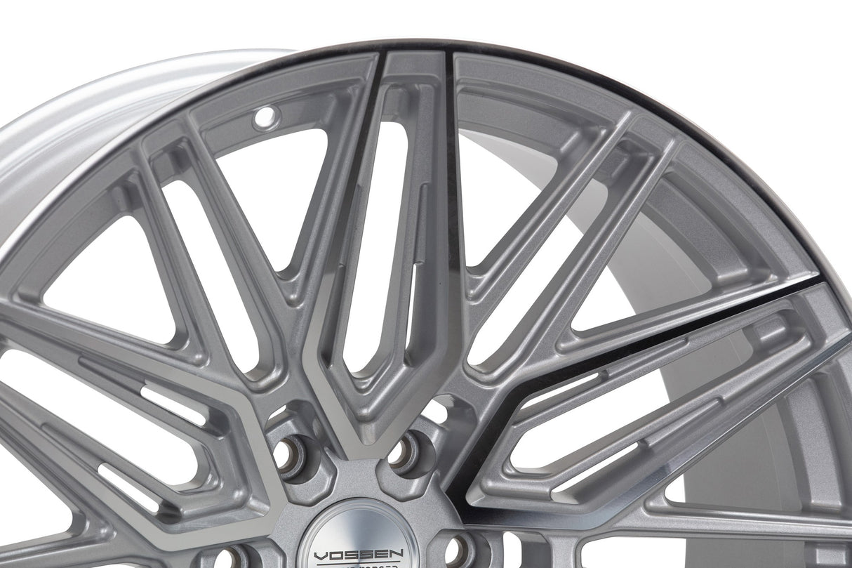24" Vossen HF6-5 Silver Polished 24x10 Concave Wheels Rims Fits GMC Sierra