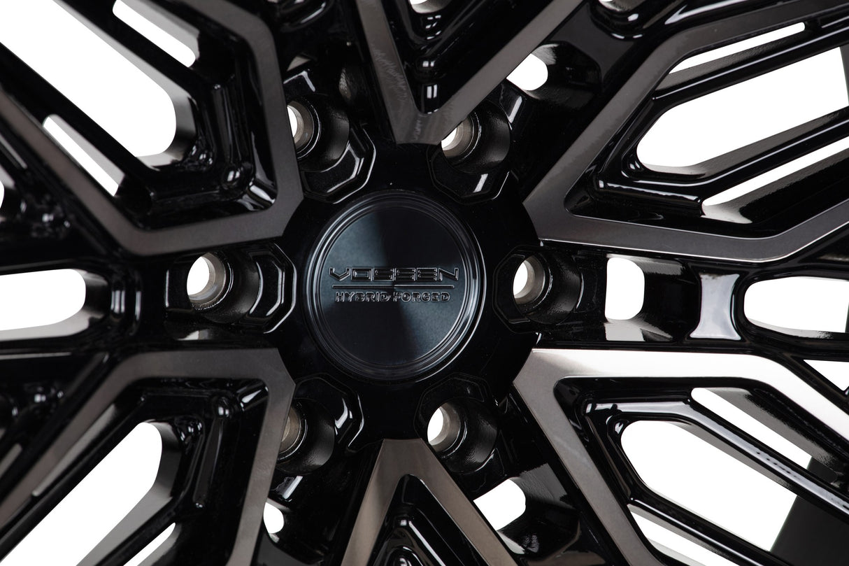 22" Vossen HF6-5 Tinted Gloss Black 22x12 Wheels Fits Ford F150 2021 and Up