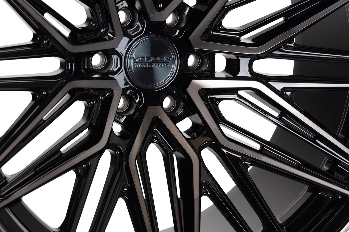 22" Vossen HF6-5 Tinted Gloss Black 22x9.5 Wheels Fits Toyota Tacoma 2nd Gen