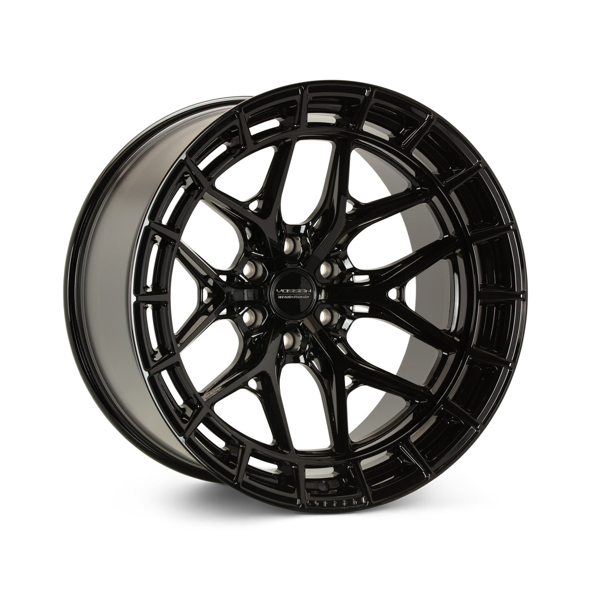 22" Vossen HFX1 Gloss Black 22x12 Concave Wheels Rims Fits Ford F150 2021 and Up