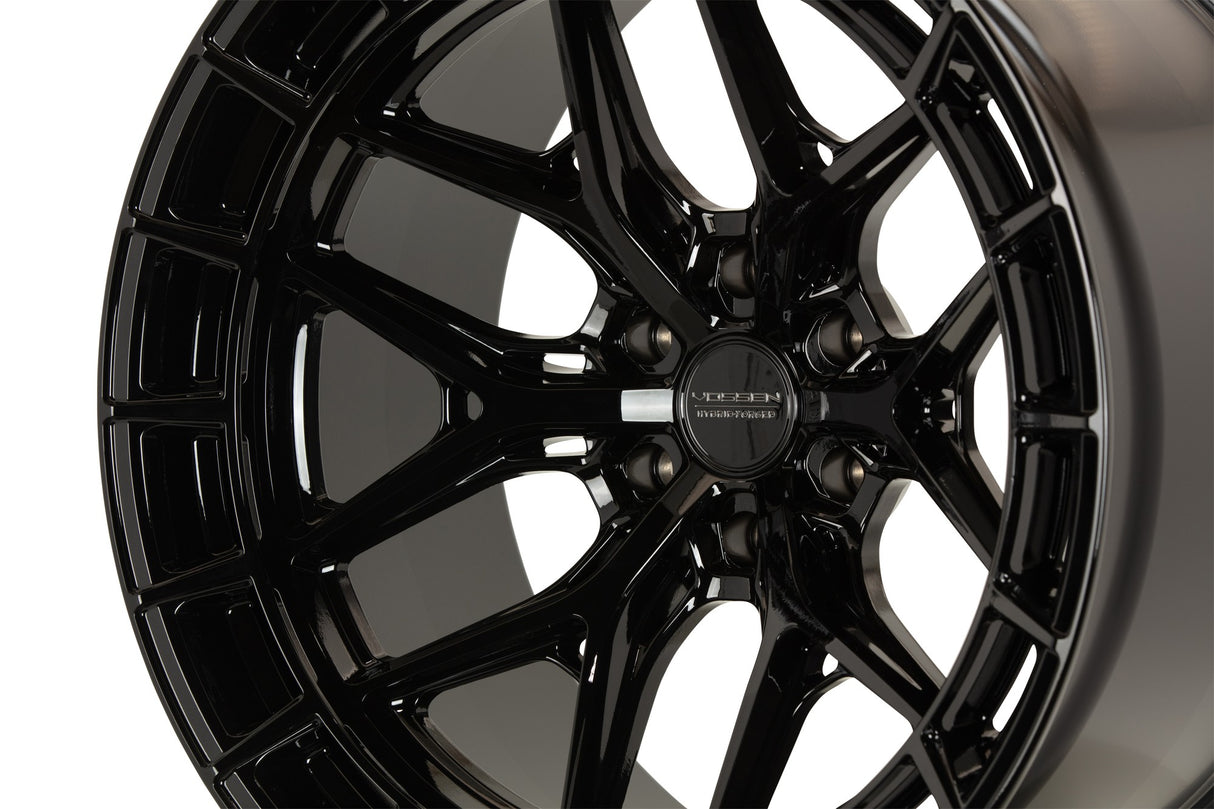 22" Vossen HFX1 Gloss Black 22x12 Concave Wheels Rims Fits Ford F150 2015-2020