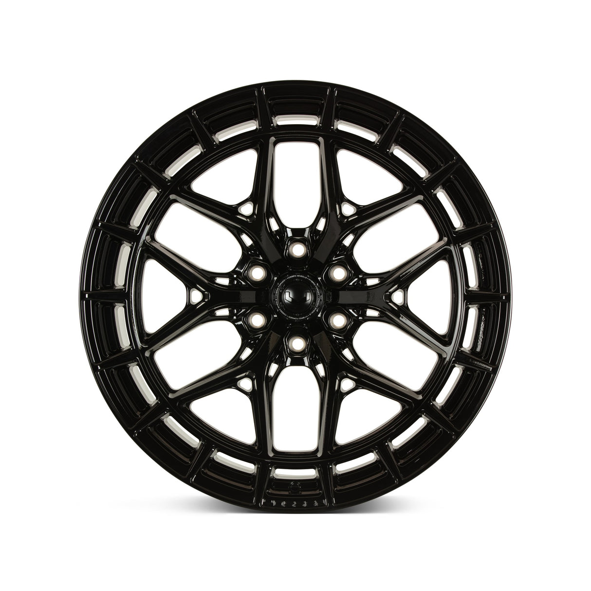 22" Vossen HFX1 Gloss Black 22x12 Concave Wheels Rims Fits Ford F150 2021 and Up
