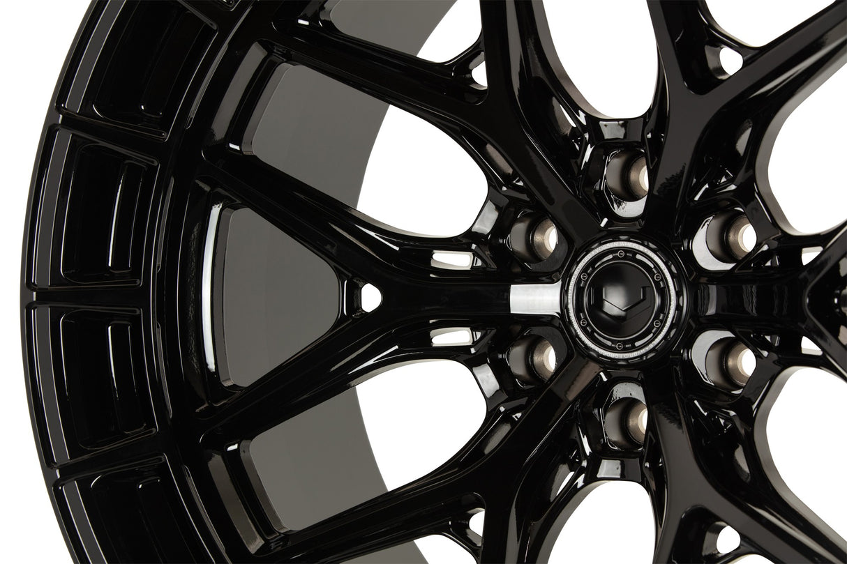 22" Vossen HFX1 Gloss Black 22x12 Concave Wheels Rims Fits Ford Bronco Raptor
