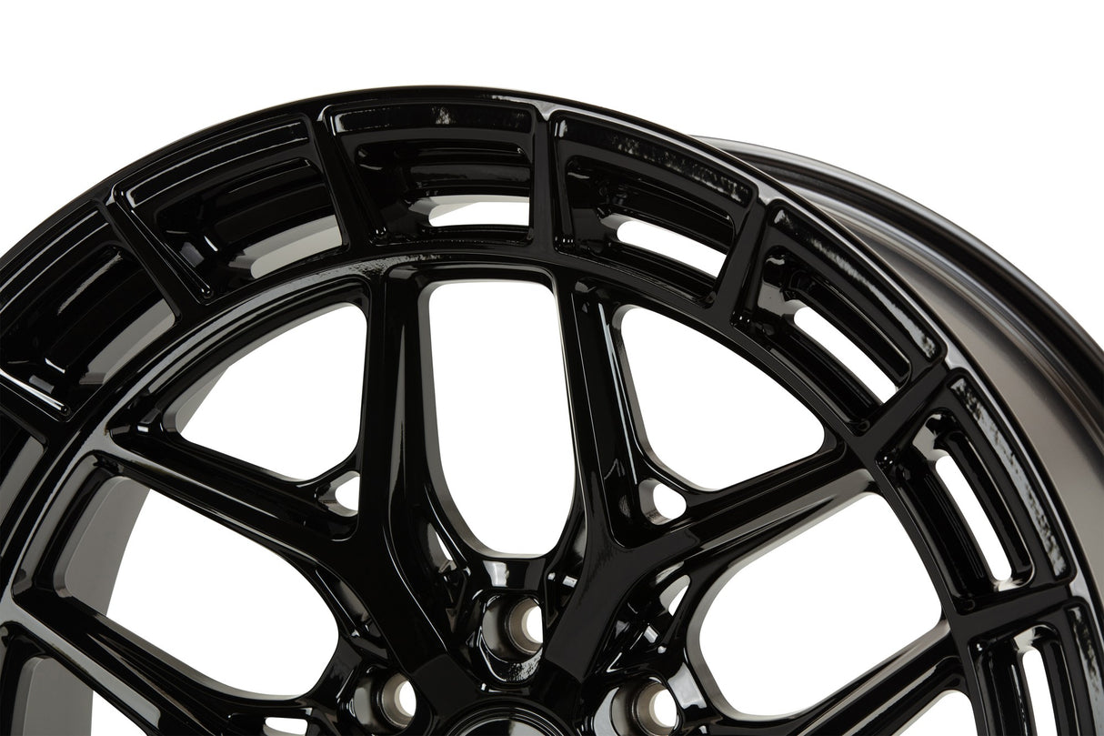 22" Vossen HFX1 Gloss Black 22x9.5 Concave Wheels Rims Fits Cadillac Escalade