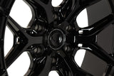 22" Vossen HFX1 Gloss Black 22x9.5 Concave Wheels Rims Fits Jeep Wagoneer