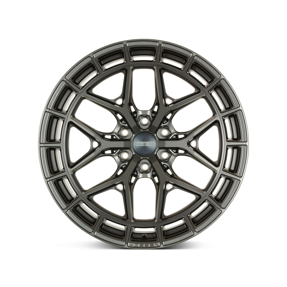 22" Vossen HFX1 Matte Gunmetal 22x12 Concave Wheels Fits Ford F150 2021 and Up