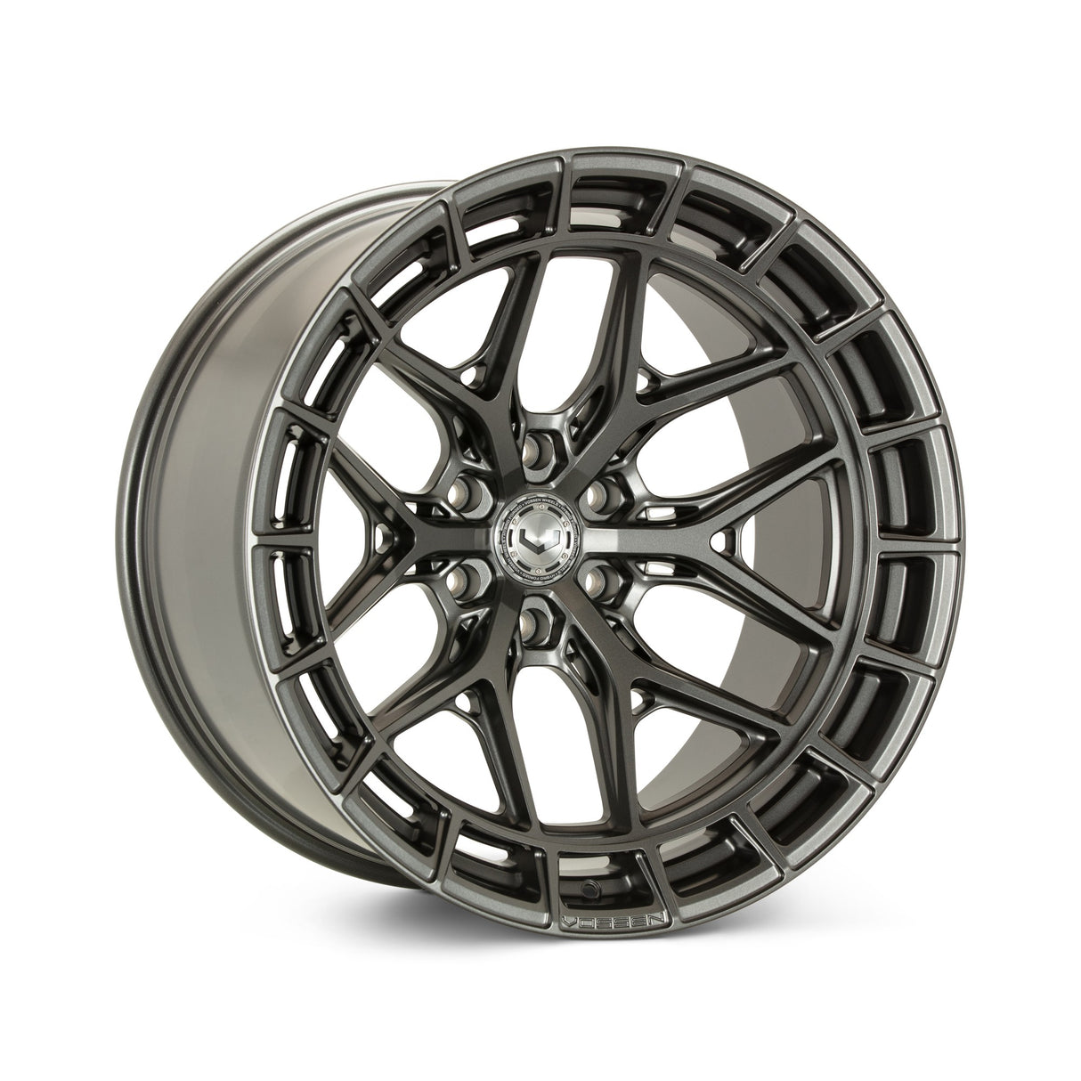 22" Vossen HFX1 Matte Gunmetal 22x12 Concave Wheels Rims Fits RAM 1500 TRX