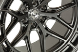 22" Vossen HFX1 Matte Gunmetal 22x12 Concave Wheels Rims Fits Ford Bronco Raptor