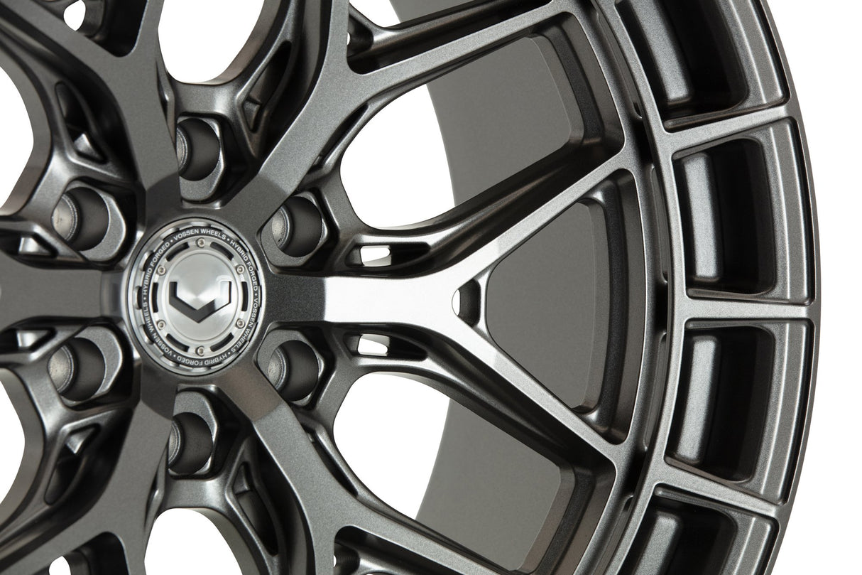 24" Vossen HFX1 Matte Gunmetal 24x10 Concave Wheels Rims Fits GMC Yukon Denali