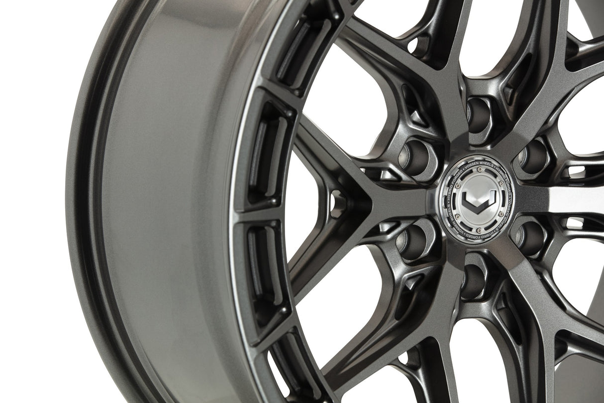 24" Vossen HFX1 Matte Gunmetal 24x10 Concave Wheels Fits Cadillac Escalade V