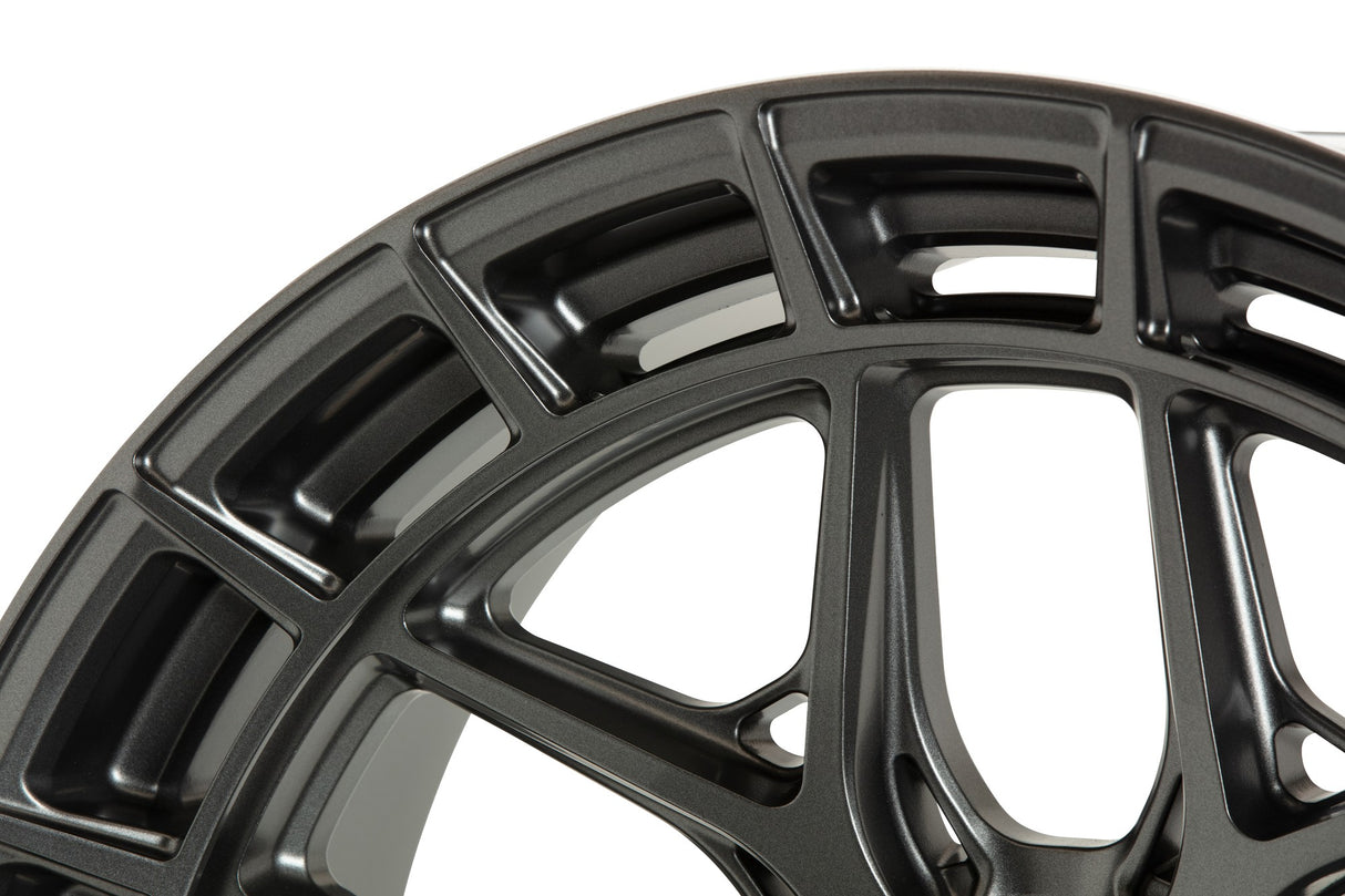 17" Vossen HFX1 Matte Gunmetal 17x9 Concave Wheels Rims Fits Ford Ranger